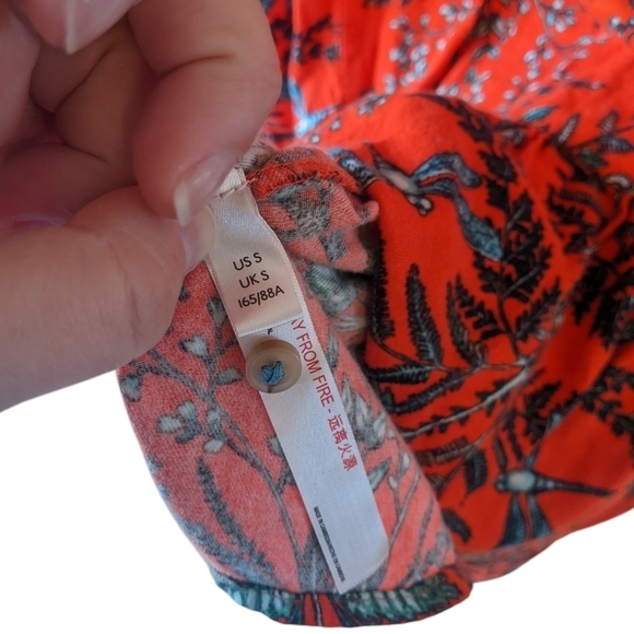 Anthropologie Kelly Louise Judd Whimsical Sleepwear Dress Red Size Small - Picture 5 of 8